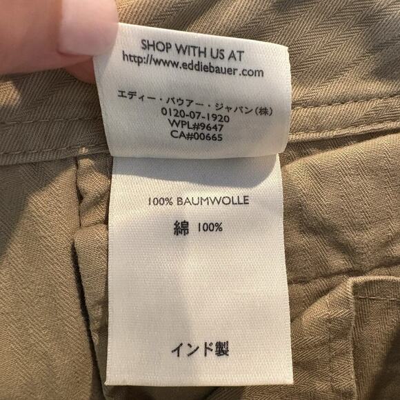 Eddie Bauer Beige Vashon Fit Straight Leg Cargo Pants Womens Size 10 (274) - Picture 6 of 6